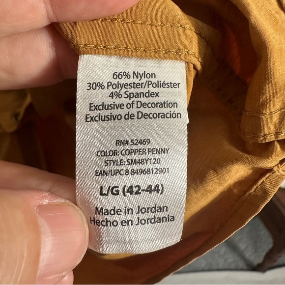 Swiss Tech sz L utility top, "copper penny", performance gear, button up - Picture 10 of 13